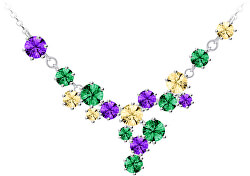Pestrobarevný stříbrný náhrdelník Vitis 5287 70