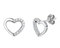 Srdíčkové náušnice s kubickou zirkonií True Love Royal Lagoon 5437 00