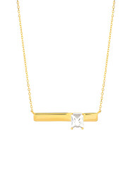 Affascinante collana placcata in oro con cristalli Preciosa 5397Y00