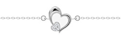 Romantický stříbrný náramek Tender Heart s kubickou zirkonií 5339 00