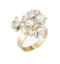 Schicke vergoldeter Ring mit geschliffenen Kristallen Sugarheart Candy 2462Y00