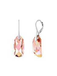Stříbrné náušnice s českým křišťálem Preciosa Crystal Bay Royal Lagoon 6261 69