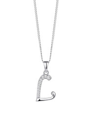 Stříbrný náhrdelník písmeno "L" 5380 00L  (řetízek, přívěsek)