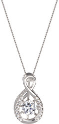 Collana in argento con cristalli Precision 5186 00 (catena, pendente)