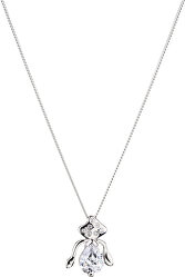 Strieborný náhrdelník s trblietavým príveskom Seductive 5065 00