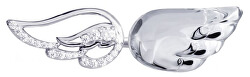Stříbrný otevřený prsten s krystalem Crystal Wings 6066 00