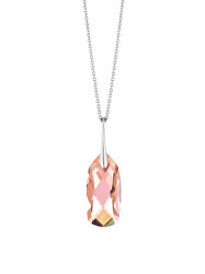 Stříbrný přívěsek s řetízkem s českým křišťálem Preciosa Crystal Bay Royal Lagoon 6260 69