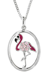 Gyerekek ezüst nyaklánc  Flamingó KO8083_CU040_40 (lánc, medál)
