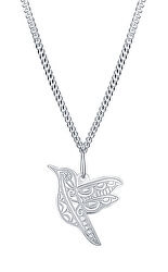 Elegantní stříbrný náhrdelník Kolibřík KO6358_CU035_45_RH (řetízek, přívěsek)