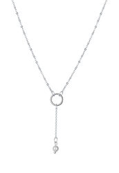 Elegantný strieborný náhrdelník Silver pearl N6504_RH