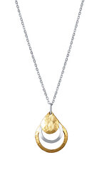 Luxusní bicolor náhrdelník ze stříbra Golden Rain KO6416_BR030_45_RH (řetízek, přívěsek)