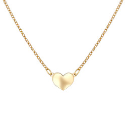 Romantický zlatý náhrdelník se srdíčkem N704
