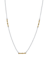 Stylový bicolor náhrdelník Gold wave N6405_RH