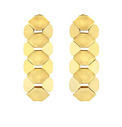 Extravagantní pozlacené náušnice Hexagonia TJ3636