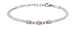 Bracciale a sfere in acciaio e ceramica greca Mixology TJ3546