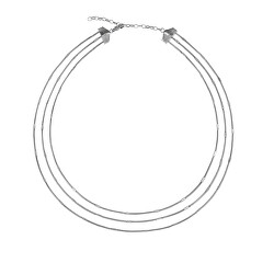 Půvabný ocelový náhrdelník Sinuous TJ3094