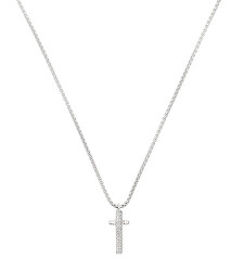 Stylový pánský náhrdelník s křížkem Light Row TJ3360
