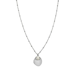Ocelový náhrdelník s mušlí Amber JSPNS-J160