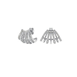 Oslnivé ocelové náušnice s krystaly Swarovski JECCS-J1030