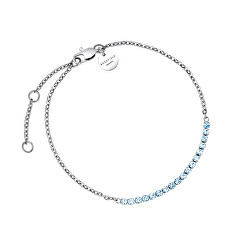 Affascinante bracciale in acciaio con cristalli blu Tennis JBTBS-J912