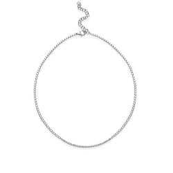Elegantný strieborný náhrdelník so zirkónmi cubic RZC038