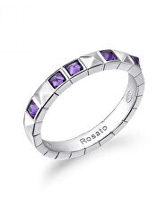Giocoso anello in argento con zirconi Cubica RZCU92