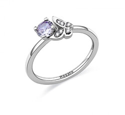 Slušivý stříbrný prsten s motýlkem Gaia RZGA40