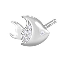Silber Single Ohrring Fisch RZO054R