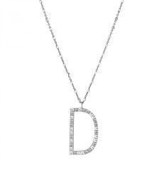 Stříbrný náhrdelník s přívěskem D Cubica RZCU04 (řetízek, přívěsek)