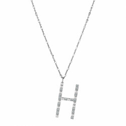 Ezüst nyaklánc H betű medállal Cubica RZCU08 (lánc, medál)