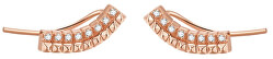 Particolari orecchini color bronzo con zirconi Cubici RZO041