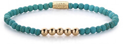 Obrúbený náramok Turquoise Delight Velvet RR-40026-R