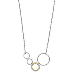 Bicolor náhrdelník s kruhmi Sirkel SSK01