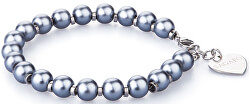 Armband mit blauen Perlen Happy SHAC5