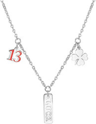 Oceľový náhrdelník pre šťastie Get Lucky SGY02