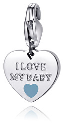 Oceľový prívesok I love my baby SHA332