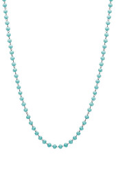 Tyrkysový korálkový náhrdelník na přívěsky Happy SHAC57