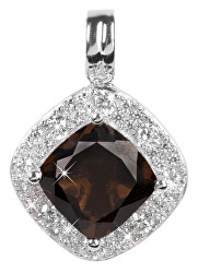 Jemný stříbrný přívěsek Colored stones SC131