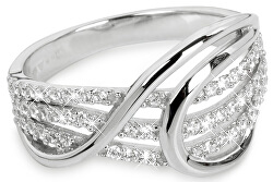 Anello in argento con zirconi SC186
