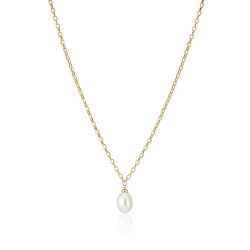 Elegantný pozlátený náhrdelník s barokovou perlou Padua SJ-N2455-P-YG