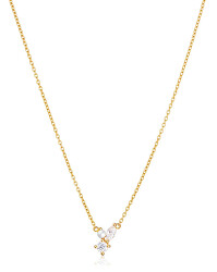 Jemný pozlacený náhrdelník Adria SJ-N12250-PCZ-YG