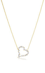 Romantický pozlátený náhrdelník Adria SJ-N72311-PCZ-YG