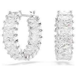 Blyštivé náušnice se Swarovski zirkony Matrix 5733397