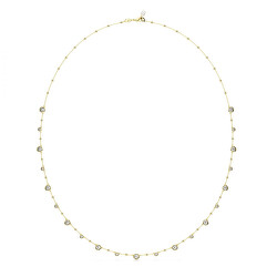 Dlhý pozlátený náhrdelník s krištáľmi Imber 5680091