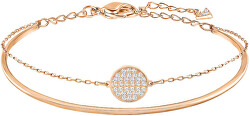 Braccialetto doppio in acciaio placcato in oro rosa GINGER 5274892