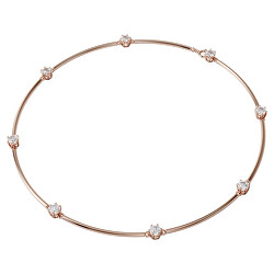 Elegantní bronzový náhrdelník s krystaly Constella 5609710