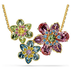 Elegantní květinový náhrdelník s krystaly Swarovski Idyllia 5721668