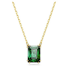 Elegantný pozlátený náhrdelník s kryštálmi Matrix 5677141