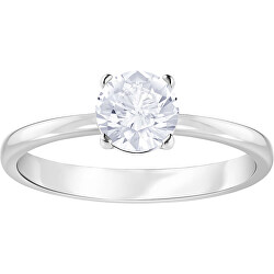 Elegantní prsten s krystalem Swarovski Attract Round 5412023