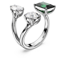 Luxusní otevřený prsten s krystaly Mesmera 5676971